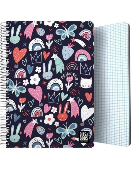 CUADERNO PP Fº 80H 90G C4MM BampB PRINCESS 294x21x16cm